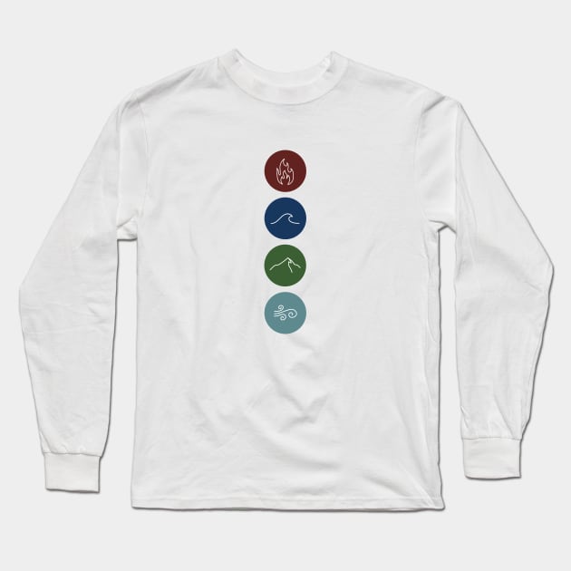 four elements symbols Long Sleeve T-Shirt by SRSigs